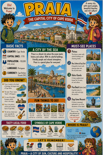 Praia I Geography I Educational Infographic