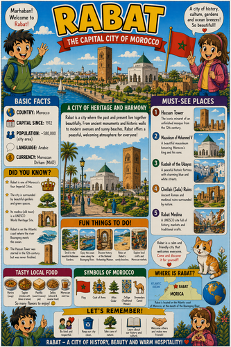 Rabat I Geography I Educational Infographic