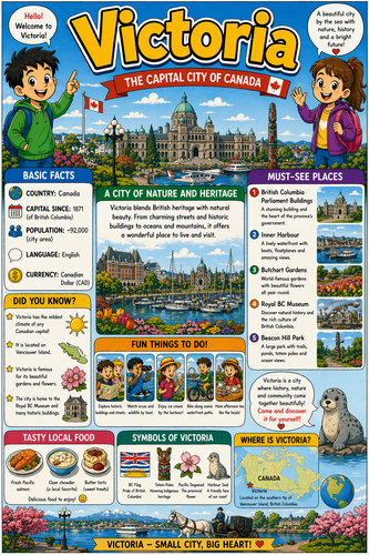 Victoria I Geography I Educational Infographic
