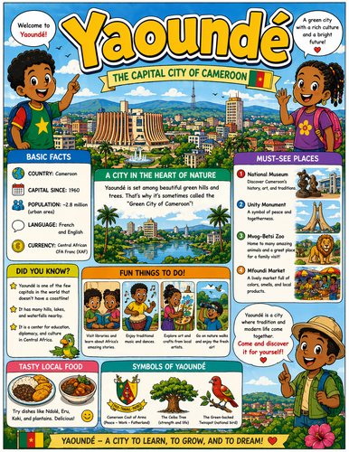 Yaoundé I Geography I Educational Infographic
