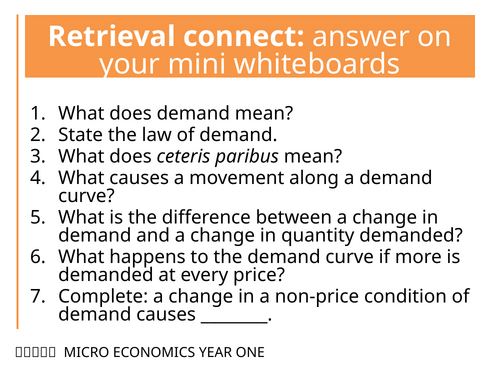 AQA A-level Economics: Law of supply