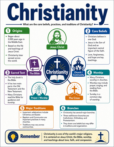 Christianity I Religion I Infographic