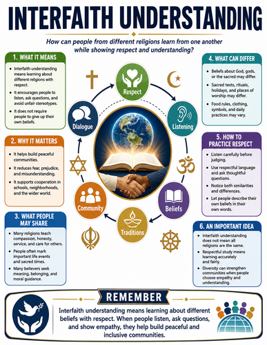 Interfaith Understanding I Religion I Infographic