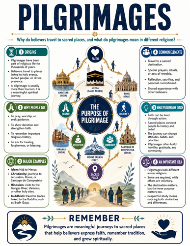 Pilgrimages I Religion I Infographic