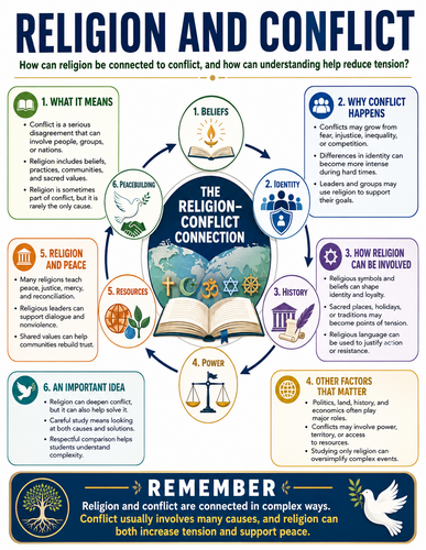 Religion and Conflict I Religion I Infographic