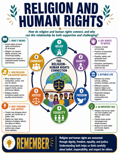 Religion and Human Rights I Religion I Infographic