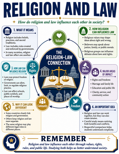 Religion and Law I Religion I Infographic