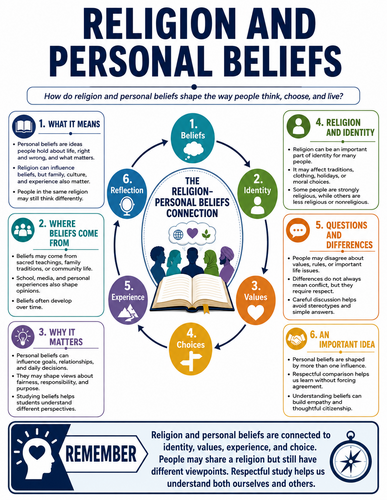 Religion and Personal Beliefs I Religion I Infographic