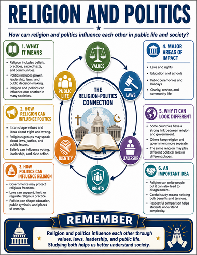 Religion and Politics I Religion I Infographic