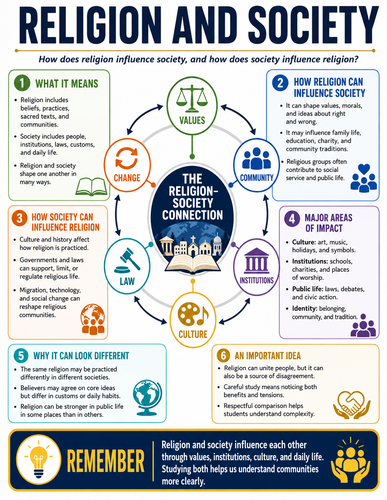 Religion and Society I Religion I Infographic