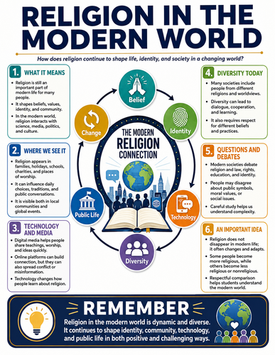 Religion in the Modern World I Religion I Infographic