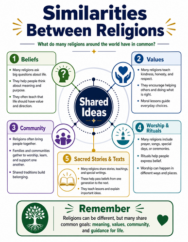 Similarities Between Religions I Religion I Infographic
