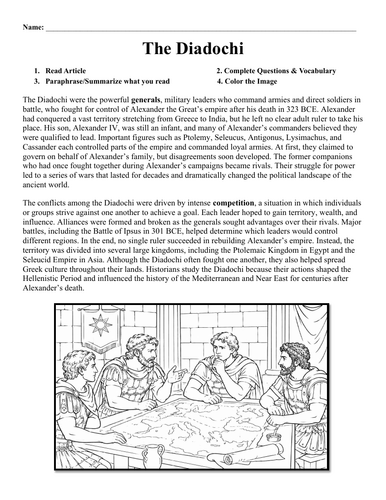 The Diadochi Worksheet