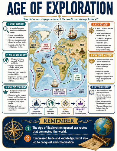 Age of Exploration I History I Infographic
