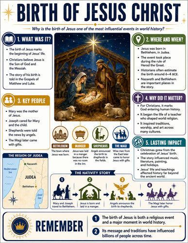 Birth of Jesus Christ I History I Infographic