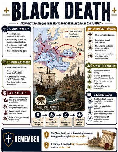 Black Death I History I Infographic