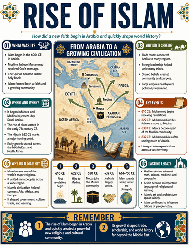 Rise of Islam I History I Infographic