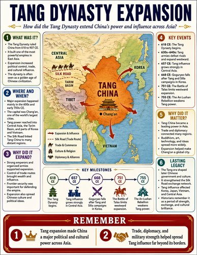 Tang Dynasty Expansion I History I Infographic