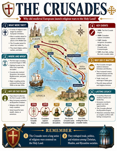 The Crusades I History I Infographic