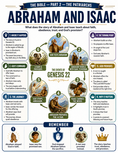 Abraham and Isaac I Religion I Infographic