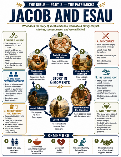 Jacob and Esau I Religion I Infographic