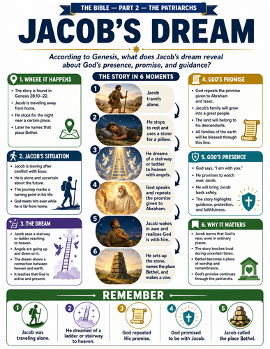 Jacob's Dream I Religion I Infographic