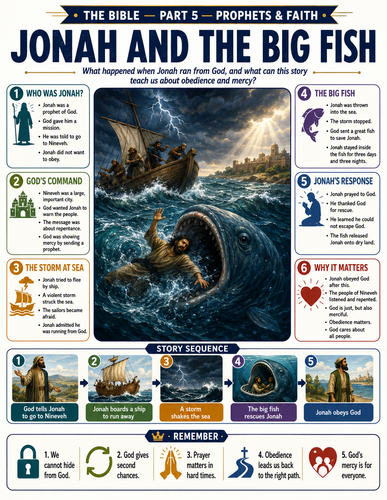Jonah and the Big Fish I Religion I Infographic
