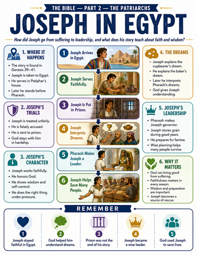 Joseph in Egypt I Religion I Infographic