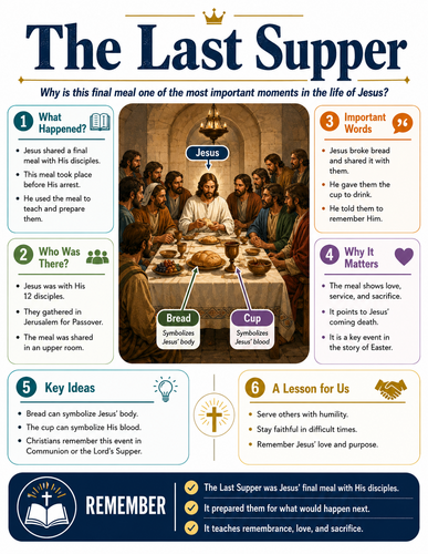The Last Supper I Religion I Infographic