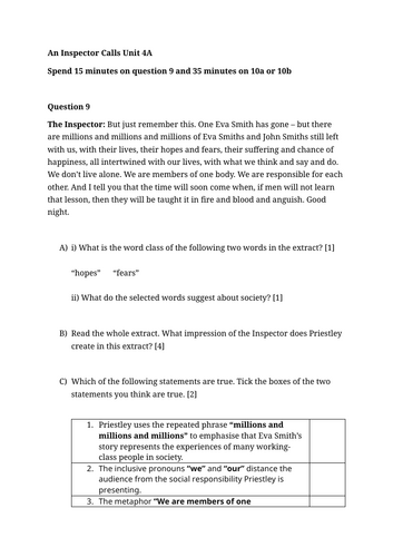 WJEC English Unit 4A AIC