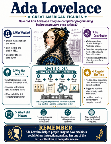 Ada Lovelace I Educational Infographic