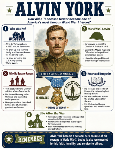 Alvin York I Educational Infographic