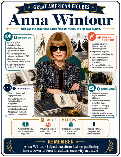 Anna Wintour I Educational Infographic