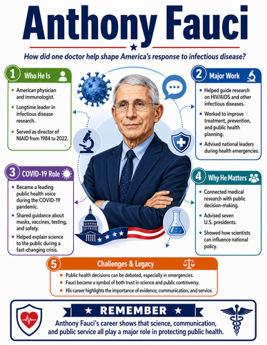 Anthony Fauci I Educational Infographic