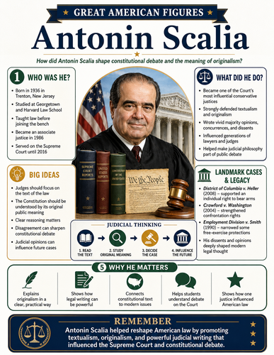 Antonin Scalia I Educational Infographic