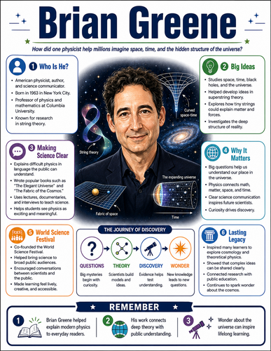 Brian Greene I Educational Infographic