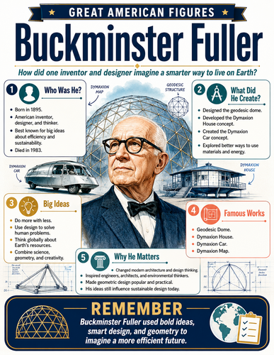 Buckminster Fuller I Educational Infographic