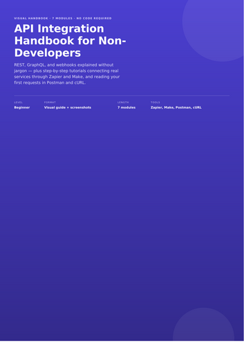 API Integration Handbook for Non-Developers: REST, GraphQL & Webhooks Without the Jargon