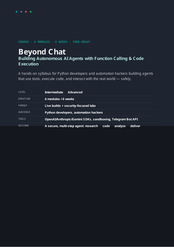 Beyond Chat: Build Autonomous AI Agents with Function Calling & Code Execution