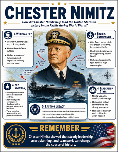 Chester Nimitz I Educational Infographic