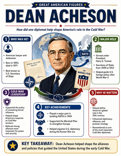 Dean Acheson I Educational Infographic