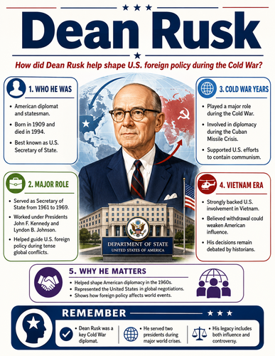 Dean Rusk I Educational Infographic