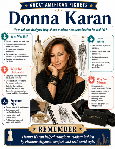 Donna Karan I Educational Infographic