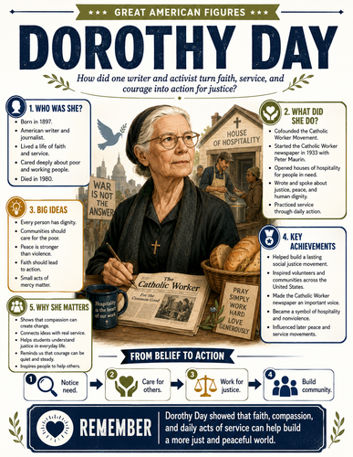 Dorothy Day I Educational Infographic