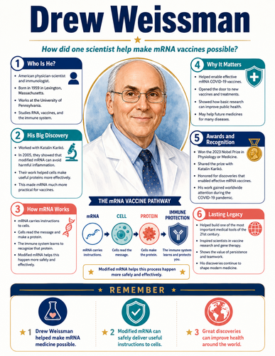 Drew Weissman I Educational Infographic