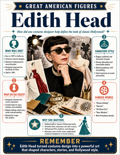 Edith Head I Educational Infographic