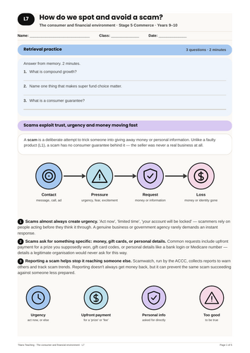 Smart Consumer Spotting Scams NSW St5