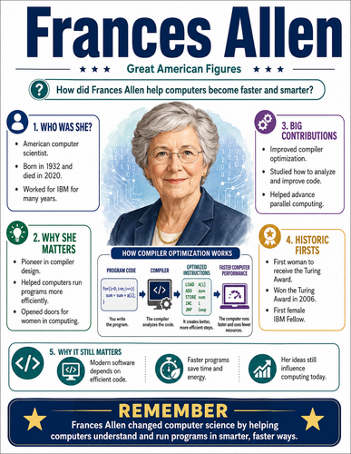 Frances Allen I Educational Infographic