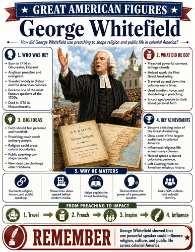 George Whitefield I Educational Infographic