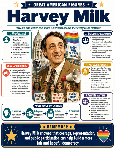 Harvey Milk I Educational Infographic